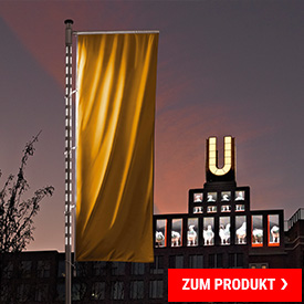 Aluminium-Fahnen-Lichtmast BRIGHTLIGHT